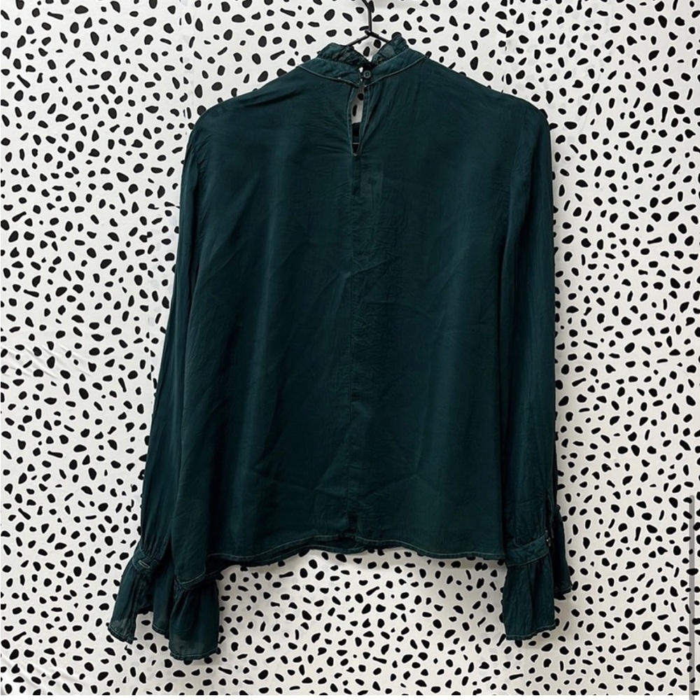 Maven West | Emerald Green Blouse - Picture 2 of 6